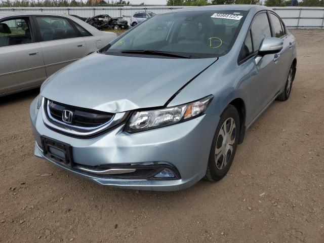 Photo 2 from auction – 2013 HONDA CIVIC HYBR with VIN 19XFB4F26DE002028