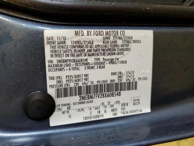 Photo 10 from auction – 2011 MERCURY GRAND MARQ with VIN 2MEBM7FV2BX608548