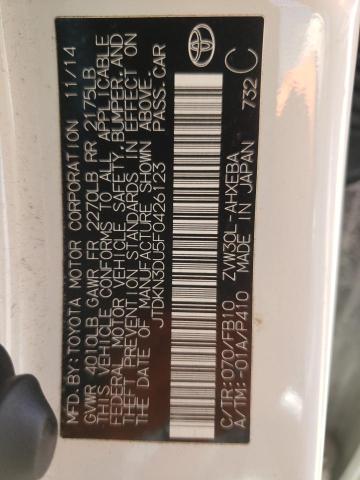 Photo 10 from auction – 2015 TOYOTA PRIUS with VIN JTDKN3DU5F0426123