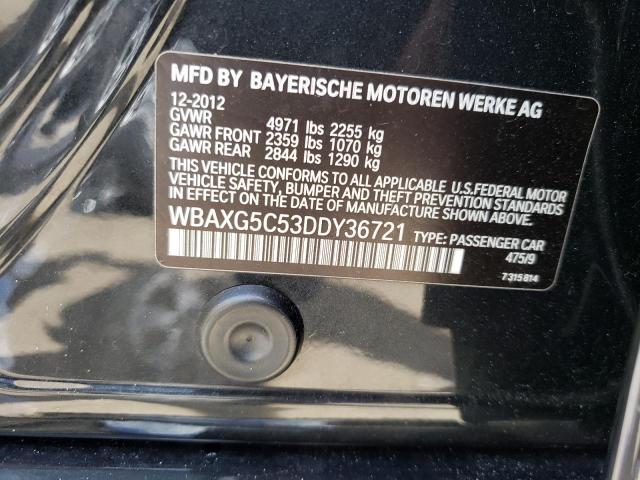 Photo 10 from auction – 2013 BMW 528 I with VIN WBAXG5C53DDY36721