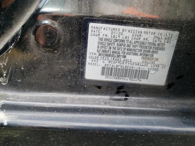 Photo 10 from auction – 2020 NISSAN VERSA S with VIN 3N1CN8BVXLL901196