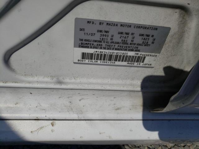Photo 10 from auction – 2008 MAZDA 3 HATCHBAC with VIN JM1BK343X81855805