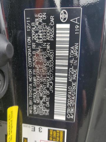 Photo 10 from auction – 2012 TOYOTA SCION TC with VIN JTKJF5C77C3034831