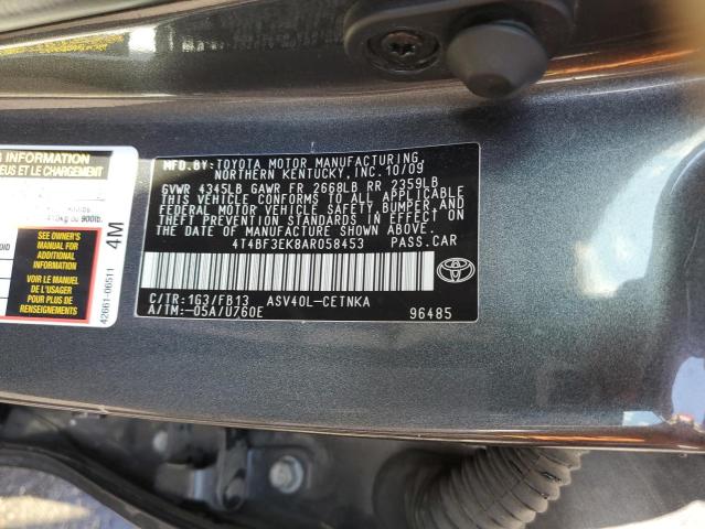 Photo 10 from auction – 2010 TOYOTA CAMRY BASE with VIN 4T4BF3EK8AR058453