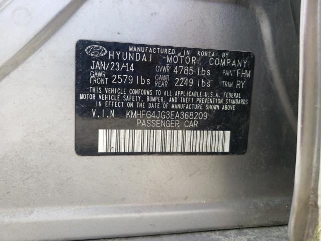 Photo 10 from auction – 2014 HYUNDAI AZERA with VIN KMHFG4JG3EA368209