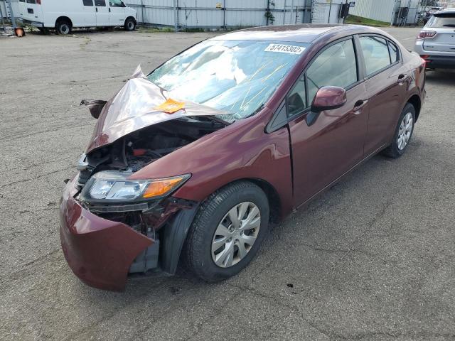 Foto 2 de la subasta – 2012 HONDA CIVIC LX con VIN 2HGFB2F53CH534064