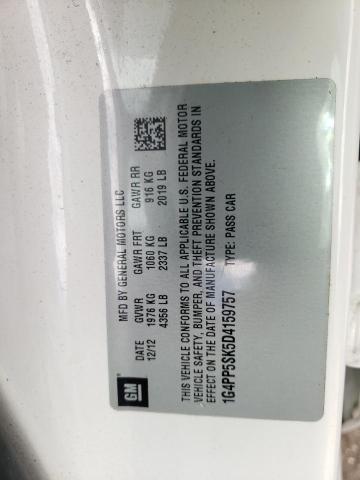 Photo 10 from auction – 2013 BUICK VERANO with VIN 1G4PP5SK5D4159757