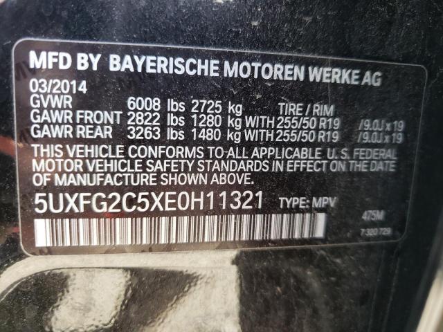 Photo 10 from auction – 2014 BMW X6 XDRIVE3 with VIN 5UXFG2C5XE0H11321