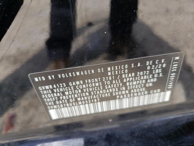 Photo 10 from auction – 2020 VOLKSWAGEN JETTA S with VIN 3VWCB7BU3LM033167