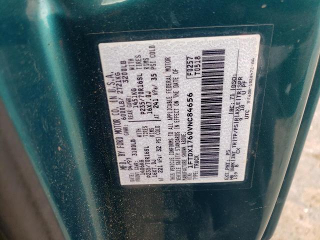 Photo 10 from auction – 1997 FORD F150 with VIN 1FTDX1760VNC84656