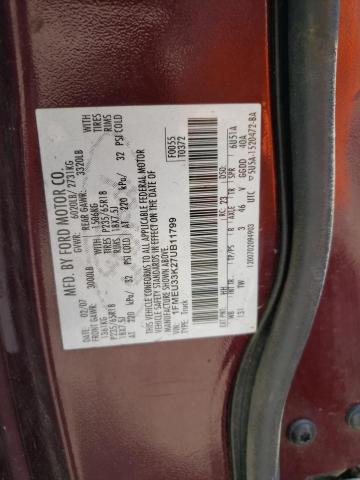 Photo 10 from auction – 2007 FORD EXPLORER S with VIN 1FMEU33K27UB11799