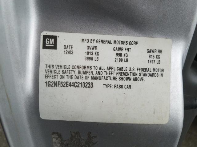 Photo 10 from auction – 2004 PONTIAC GRAND AM S with VIN 1G2NF52E44C210233