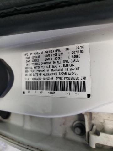 Photo 10 from auction – 2006 ACURA 3.2TL with VIN 19UUA66216A057225