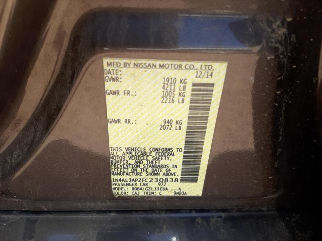 Photo 10 from auction – 2015 NISSAN ALTIMA 2.5 with VIN 1N4AL3AP2FC230838