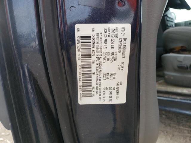 Photo 10 from auction – 2007 DODGE GRAND CARA with VIN 1D4GP24R07B187370