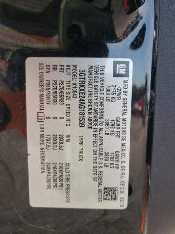 Photo 10 from auction – 2010 GMC SIERRA K15 with VIN 3GTRKXE24AG181539