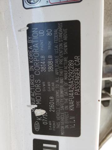 Photo 10 from auction – 2010 KIA FORTE EX with VIN KNAFU4A26A5292289