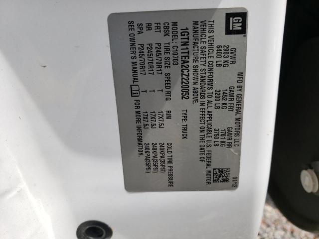 Photo 10 from auction – 2012 GMC SIERRA C15 with VIN 1GTN1TEA2CZ220052