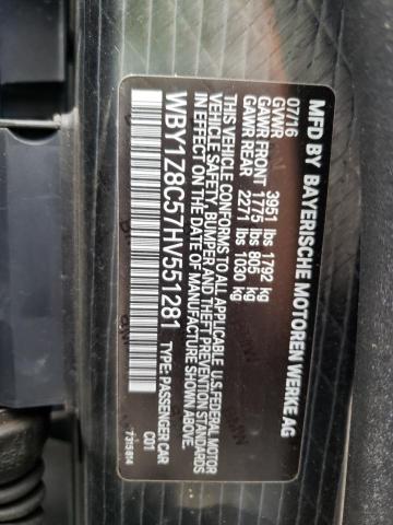 Photo 10 from auction – 2017 BMW I3 REX with VIN WBY1Z8C57HV551281