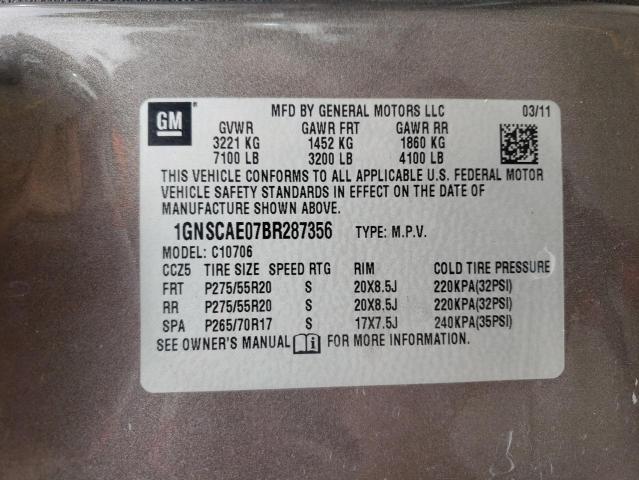 Photo 10 from auction – 2011 CHEVROLET TAHOE C150 with VIN 1GNSCAE07BR287356