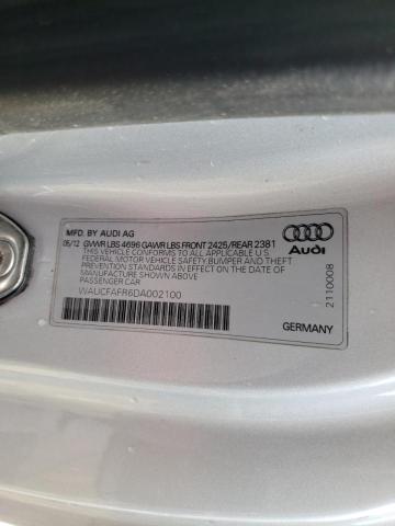 Photo 10 from auction – 2013 AUDI A5 PREMIUM with VIN WAUCFAFR6DA002100