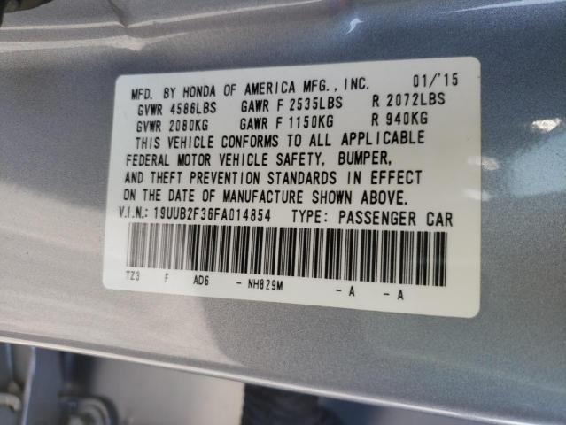 Photo 10 from auction – 2015 ACURA TLX with VIN 19UUB2F36FA014854