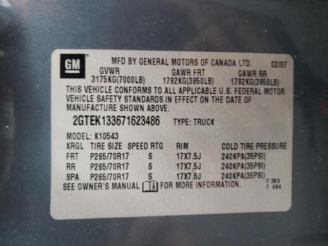 Photo 10 from auction – 2007 GMC NEW SIERRA with VIN 2GTEK133671623486