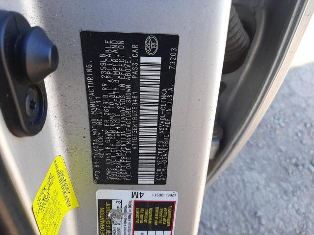 Foto 10 de la subasta – 2011 TOYOTA CAMRY BASE con VIN 4T1BF3EK1BU759461