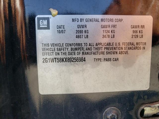 Photo 10 from auction – 2008 CHEVROLET IMPALA LT with VIN 2G1WT58KX89256984