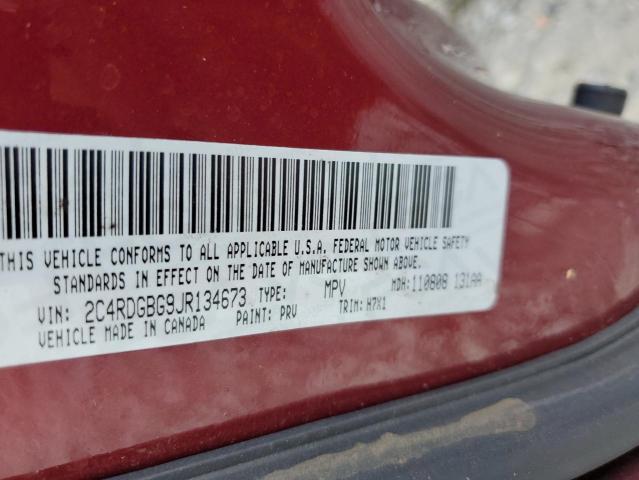 Photo 10 from auction – 2018 DODGE GRAND CARA with VIN 2C4RDGBG9JR134673