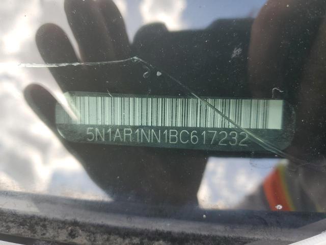 Photo 10 from auction – 2011 NISSAN PATHFINDER with VIN 5N1AR1NN1BC617232