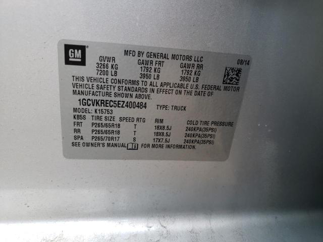 Photo 10 from auction – 2014 CHEVROLET SILVERADO with VIN 1GCVKREC5EZ400484