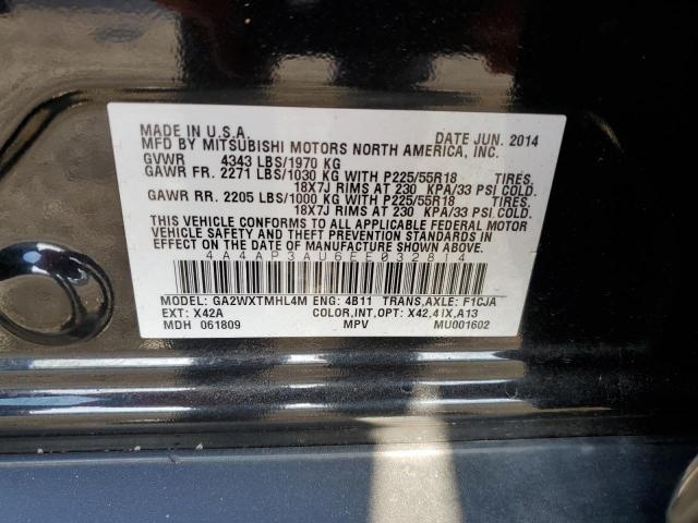 Photo 10 from auction – 2014 MITSUBISHI OUTLANDER with VIN 4A4AP3AU6EE032814
