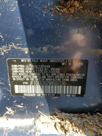 صورة رقم 10 من المزاد - 2009 SUBARU IMPREZA 2. مع VIN JF1GE61629H501126