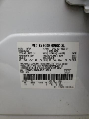 Photo 10 from auction – 2018 FORD EDGE SE with VIN 2FMPK3G98JBB10028