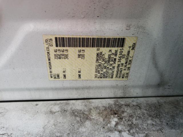 Photo 10 from auction – 2017 NISSAN MAXIMA 3.5 with VIN 1N4AA6AP8HC366305