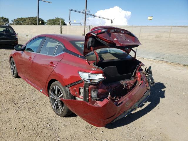 Photo 3 from auction – 2020 NISSAN SENTRA SR with VIN 3N1AB8DV2LY224807