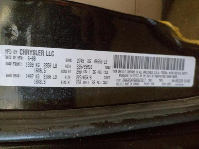 Photo 10 from auction – 2008 CHRYSLER TOWN & COU with VIN 2A8HR54P88R823217