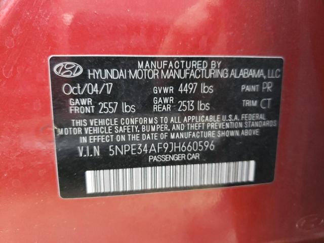 Photo 10 from auction – 2018 HYUNDAI SONATA SPO with VIN 5NPE34AF9JH660596