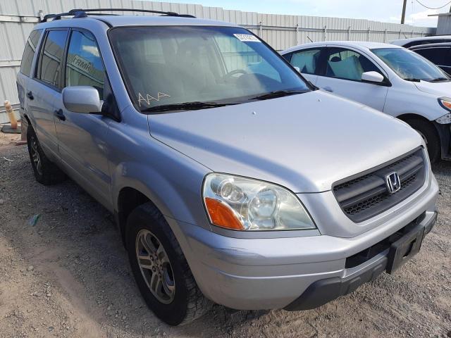 HONDA PILOT EX 2004 with VIN 2HKYF18484H599589 - Photo from auction