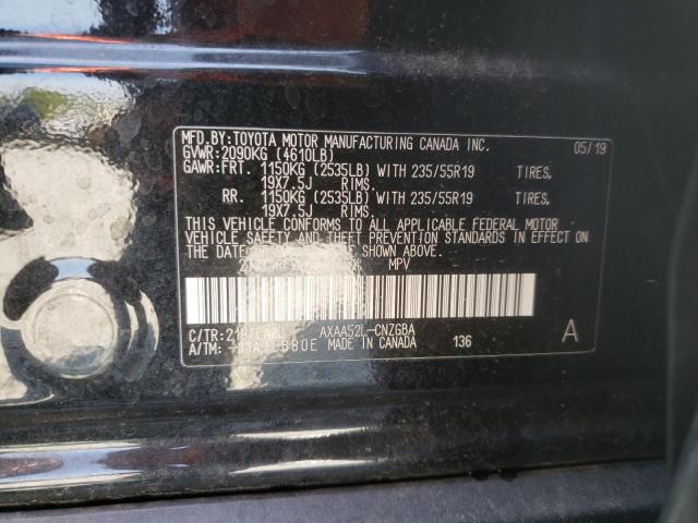 Photo 10 from auction – 2019 TOYOTA RAV4 LIMIT with VIN 2T3Y1RFV4KC009274