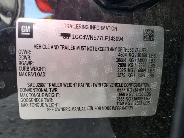 Photo 10 from auction – 2020 CHEVROLET SILVERADO with VIN 1GC4WNE77LF143094