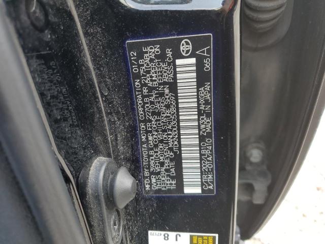 Photo 10 from auction – 2012 TOYOTA PRIUS with VIN JTDKN3DU3C5385697