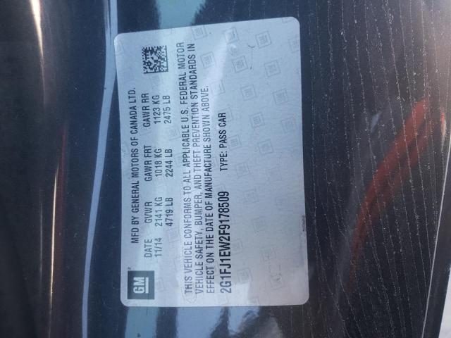 Photo 10 from auction – 2015 CHEVROLET CAMARO 2SS with VIN 2G1FJ1EW2F9178509