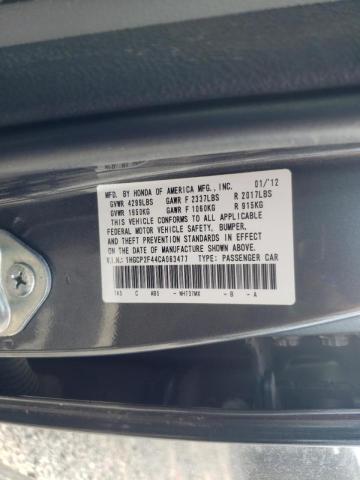 Photo 10 from auction – 2012 HONDA ACCORD LXP with VIN 1HGCP2F44CA083477