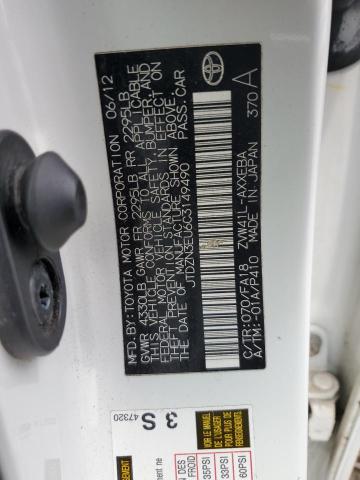 Photo 10 from auction – 2012 TOYOTA PRIUS V with VIN JTDZN3EU6C3149490