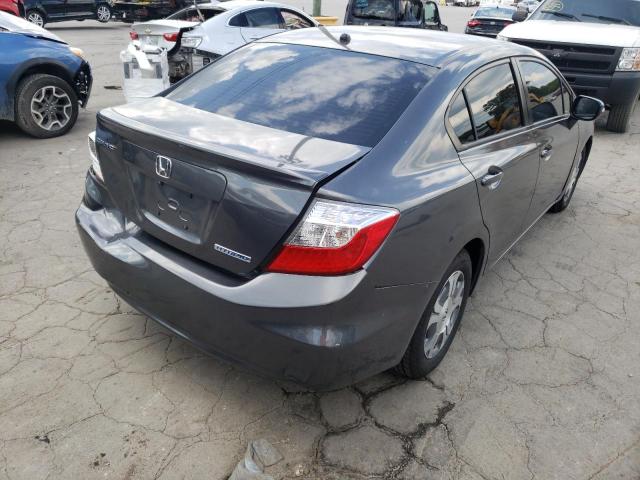 Photo 4 from auction – 2012 HONDA CIVIC HYBR with VIN JHMFB4F21CS009138