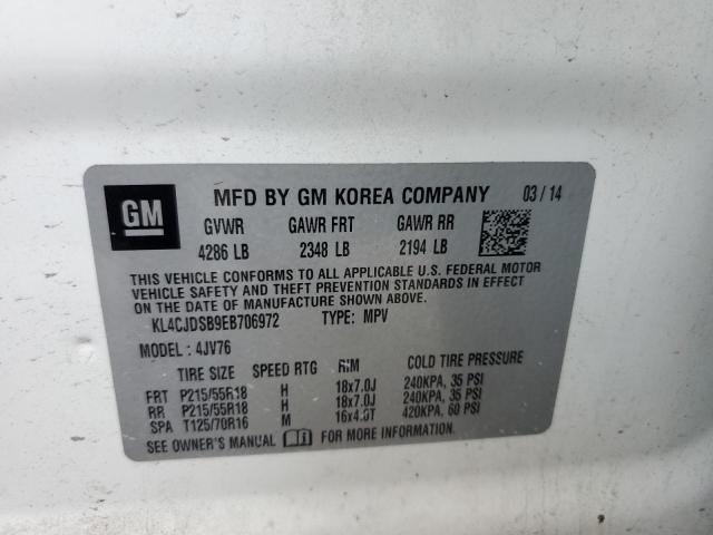 Photo 10 from auction – 2014 BUICK ENCORE PRE with VIN KL4CJDSB9EB706972