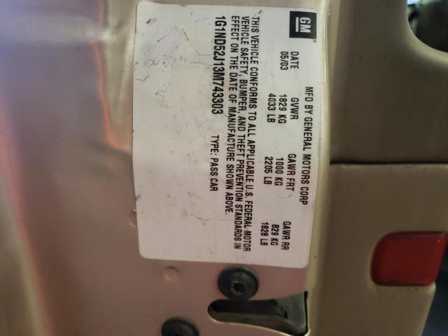 Photo 10 from auction – 2003 CHEVROLET MALIBU with VIN 1G1ND52J13M743303