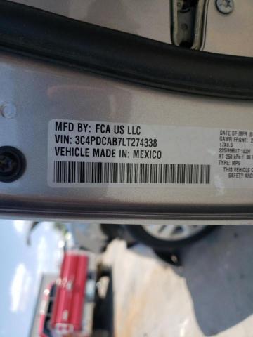 Photo 10 from auction – 2020 DODGE JOURNEY SE with VIN 3C4PDCAB7LT274338